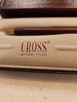 Burgundy Vintage Cross Ballpoint Pen with Gold Trim