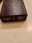 Burgundy Vintage Cross Ballpoint Pen with Gold Trim