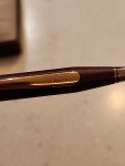 Burgundy Vintage Cross Ballpoint Pen with Gold Trim