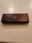 Burgundy Vintage Cross Ballpoint Pen with Gold Trim