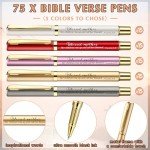 Elegant Christian Cross Pens with Mother's Day Tags