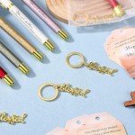 Elegant Christian Cross Pens with Mother's Day Tags