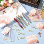 Elegant Christian Cross Pens with Mother's Day Tags