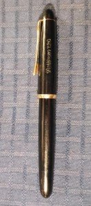 1970's Pelikan 120 Black Fountain Pen with Gold Trim