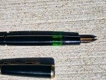 1970's Pelikan 120 Black Fountain Pen with Gold Trim