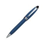 Aurora Blue Velvet Resin Ballpoint Pen with Chrome Trims