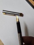 Aurora Marco Polo Silver & Gold Fountain Pen