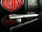 Aurora Ipsilon Quadra Silver Fountain Pen