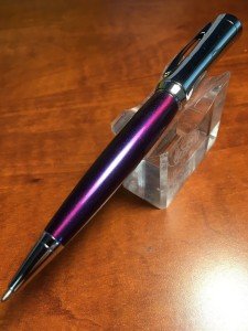 Cross Parasol Chrome & Violet Twist Ballpoint Pen