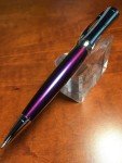 Cross Parasol Chrome & Violet Twist Ballpoint Pen