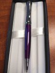 Cross Parasol Chrome & Violet Twist Ballpoint Pen