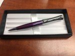 Cross Parasol Chrome & Violet Twist Ballpoint Pen