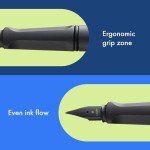 Lamy Safari Umbra Fine Nib Fountain Pen - Black