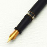 Aurora 88 Fountain Pen - Black Satin & Rose Gold