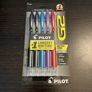 Pilot G2 Luxury Gel Roller Pens - 5 Pack
