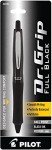 Pilot Dr. Grip FullBlack Ballpoint Pen Set, 6 Pack