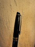 Waterman Expert Black Ballpoint Pen with Gold Trim