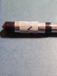 Art Deco Chrome Fountain Pen with 14k Nib