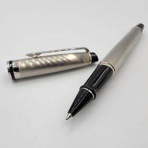 Waterman Expert Silver Brushed Rollerball Pen