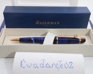 Waterman Phileas Blue Marble Ballpoint Pen