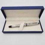 Waterman Expert Silver Brushed Rollerball Pen