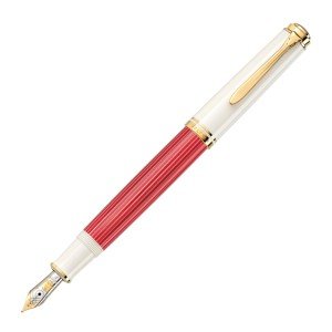 Pelikan Souveran M600 Fountain Pen - Red & Gold