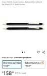 Cross Classic Black Pen and Pencil Set