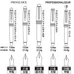 Sailor Professional Gear Slim Silver Black Fountain Pen