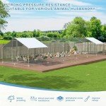Luxury Large Outdoor Chicken Coop with Double Doors