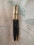 Waterman Gold Filled Cap Black Barrel Fountain Pen