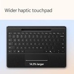 Surface Pro Alcantara Keyboard with Pen Storage - Black