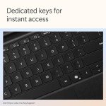 Surface Pro Alcantara Keyboard with Pen Storage - Black
