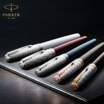 Parker Sonnet Stainless Steel Fountain Pen with Gold Trim