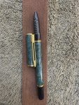 Waterman Laureat I Green Marble Rollerball Pen