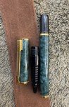 Waterman Laureat I Green Marble Rollerball Pen