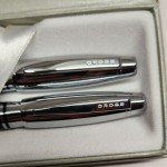 Cross Polished Chrome Ballpoint Pen and Pencil Set