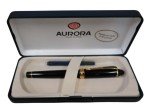 Aurora Ipsilon 14kt Gold Fountain Pen - Black & Gold