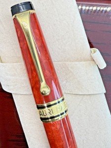 Aurora Optima 75th Anniversary Red Fountain Pen