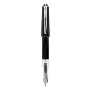 Waterman Kultur Black Fountain Pen with Chrome Trim
