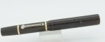 Waterman Black Ebonite Fountain Pen with Gold Bands