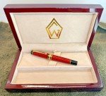 Aurora Optima 75th Anniversary Red Fountain Pen