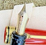 Aurora Optima 75th Anniversary Red Fountain Pen