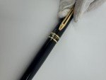 Waterman Paris Expert Black Fountain Pen - Gold Trim
