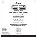 Pilot G2 Fine Point 0.7mm Multicolored Luxury Pens