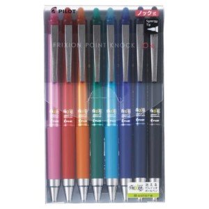 Pilot Frixion Point 04 Ballpoint Pen Set, 8 Colors
