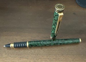 Waterman Laureat Mineral Green Rollerball Pen