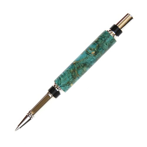 Lanier Pens Baron Rollerball Pen - Turquoise Box Elder
