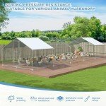 Stylish Large Outdoor Chicken Coop with UV Cover