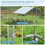 Stylish Large Outdoor Chicken Coop with UV Cover