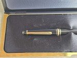 Mont Blanc Meisterstück Gold Black Ballpoint Pen
